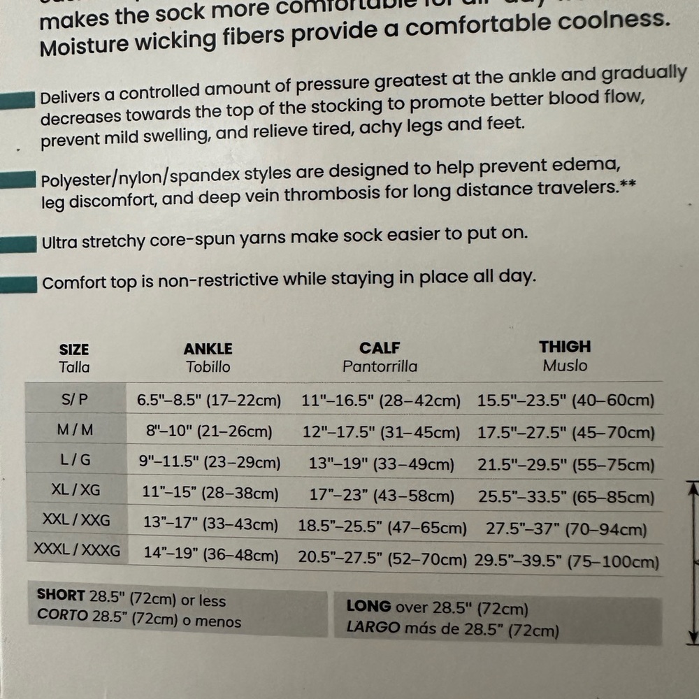 Core-Spun Gradient Compression Thigh High Support… - image 4